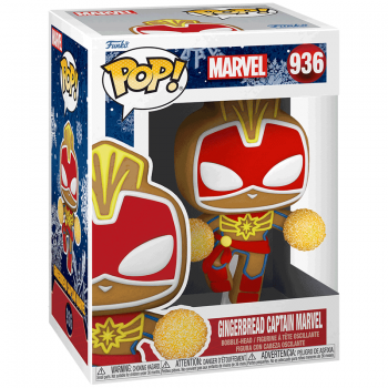 FUNKO POP! - MARVEL - Holiday Gingerbread Captain Marvel #936